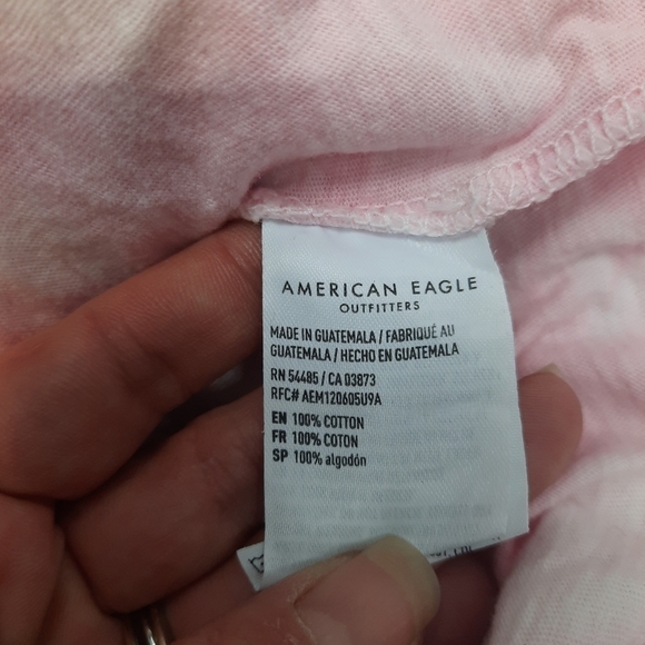 American Eagle Pink Floyd Tie Dye Crop Tee Shirt 1987 World Tour Size XS Women's - Picture 6 of 7